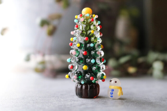 ガラスのクリスマスツリー＆雪だるま | iichi 日々の暮らしを心地よく