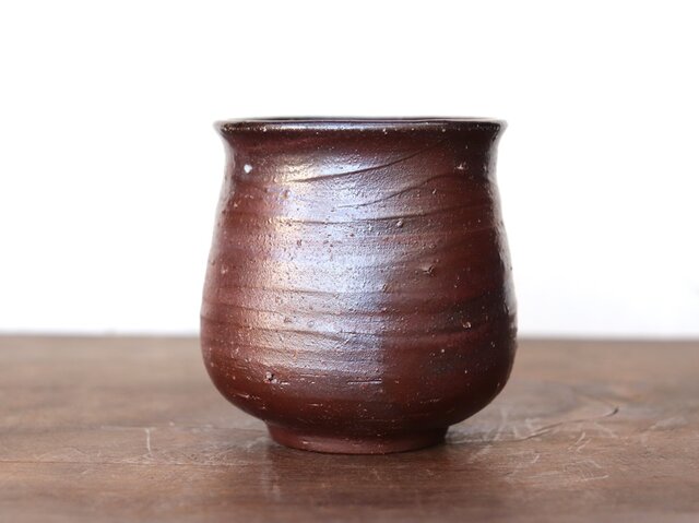 備前焼　湯のみ　未使用品　D　着払い 備前焼 湯のみ(大)【ろくろ目】 y6-035 | iichi 日々の暮らしを