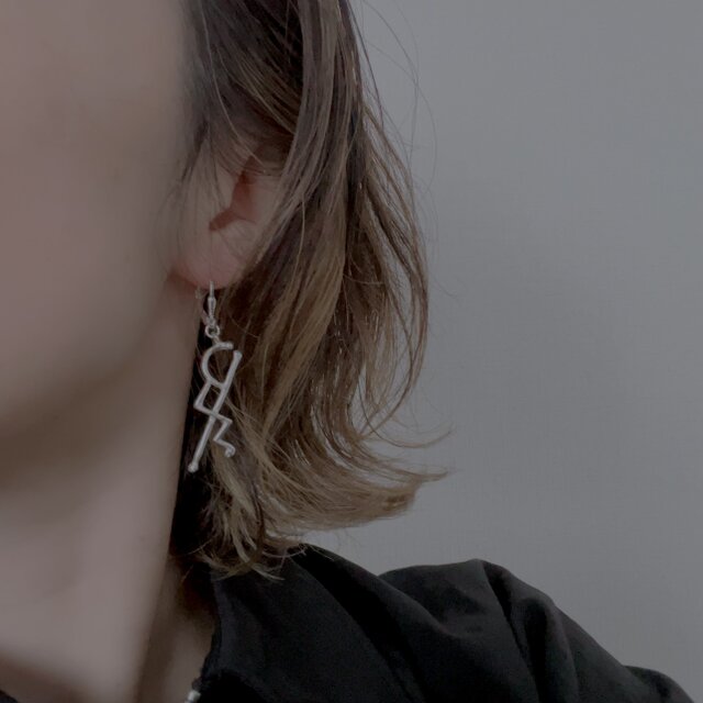 Silver925】Scribble pierce(earring) | iichi 日々の暮らしを心地よく