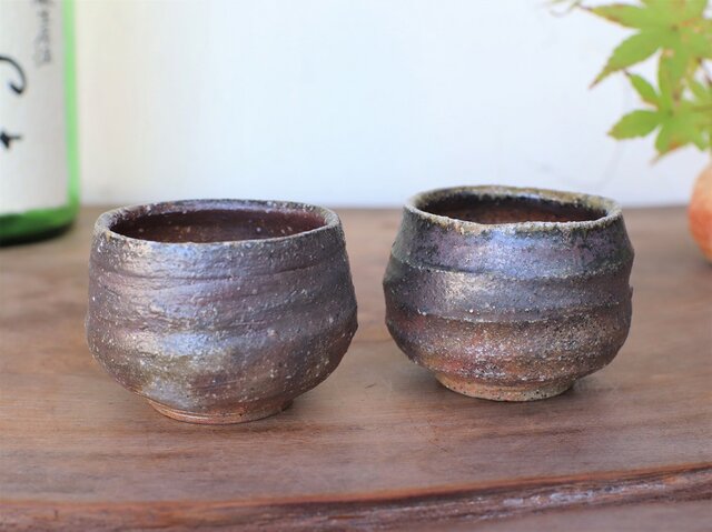備前焼 ぐい呑み(2個セット) gi-327 | iichi 日々の暮らしを心地よく