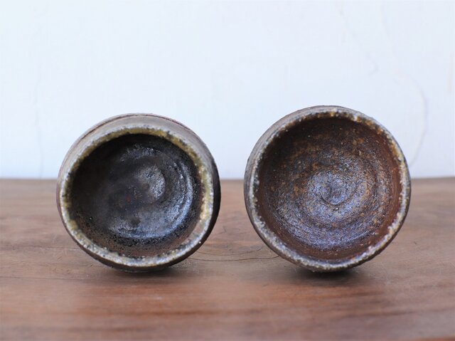 備前焼 ぐい呑み(2個セット) gi-327 | iichi 日々の暮らしを心地よく