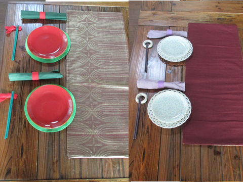 r83 75x31cm 帯 テーブルランナー おしゃれ テーブルセンター リメイク