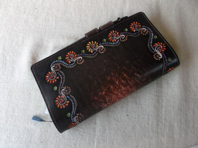 ほぼ日手帳　文庫サイズ対応 　レザー手帳カバー 刻印、拭き染め ほぼ日手帳対応 牛革文庫サイズ手帳カバー 刻印＆拭き染め