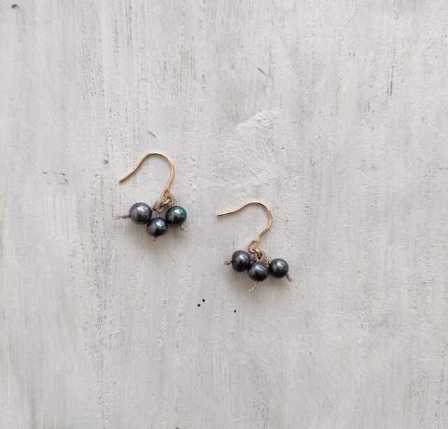 TUBU3_ピアス・イヤリング_BK | iichi 日々の暮らしを心地よく