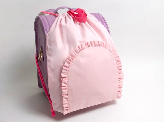 大きいサイズ）フリル お着替え袋 ピンク Kids | iichi 日々の暮らしを
