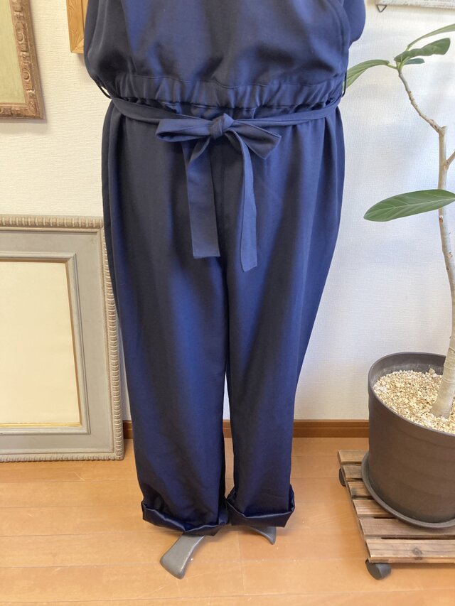 セール価格☆大人サロペット❤️カシュクールのワイドパンツ