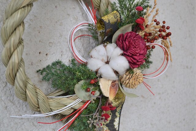 ちゃっきい　お花しめ縄 ちゃっきい お花しめ縄 楽天市場 | フラワーギフト strawberrygarden