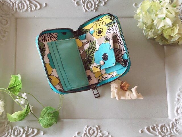 お札折らないミニ財布 大人かわいい布財布 | iichi 日々の暮らしを