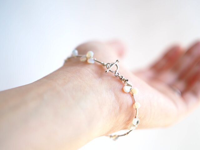 オパール シルバーブレスレット silver925 | iichi 日々の暮らし