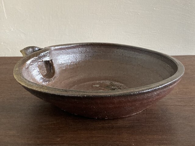 焼き締め 板皿 未使用 焼き締め 板皿 未使用