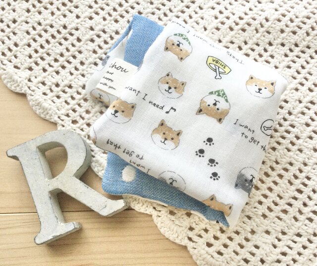 再4♪柴犬大好き♪8重ガーゼハンカチ | iichi 日々の暮らしを心地よく