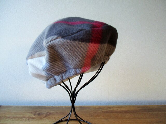 レア　プリーツプリーズ　お洒落なベレー帽　未使用美品 楽天市場】ベレー帽 メンズ 大きめ 秋冬 ウール フェルト チェコ産