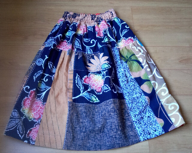 浴衣、手ぬぐい集めのスカート 木綿の画像1枚目
