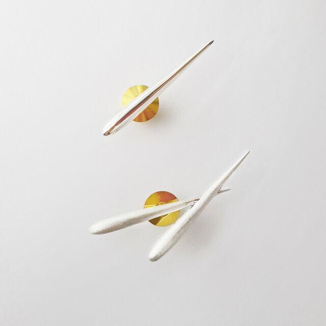 流れ星のブローチ　sv925