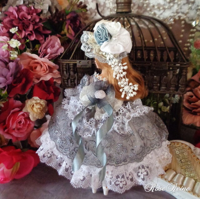 ロリータロマンス グレージュシンフォニーの優美なトリプルフリル