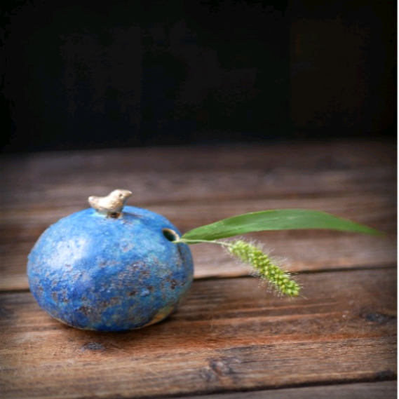 小鳥と青色の丸餅 no.4