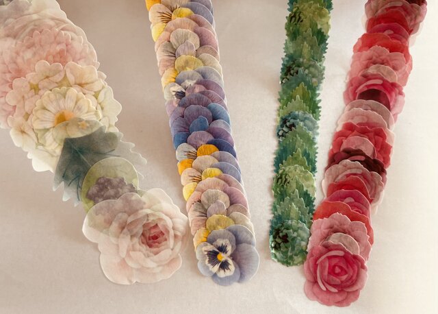 ダイカット マスキングテープ（めくって剥がすtype） 2個set | iichi