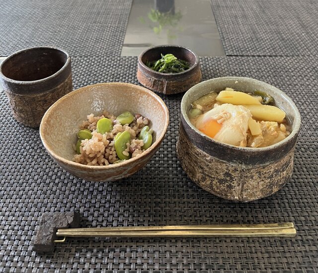 みちのく長瀞末家焼窯元ひろ窯彩泥平茶碗・未使用品 みちのく長瀞末家焼窯元ひろ窯彩泥平茶碗・未使用品 みちのく