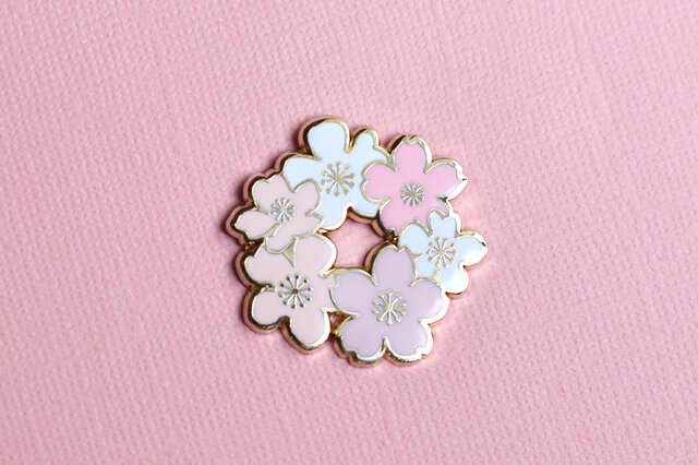 桜 ピンバッジ エナメルピン ブローチ アクセサリー さくら