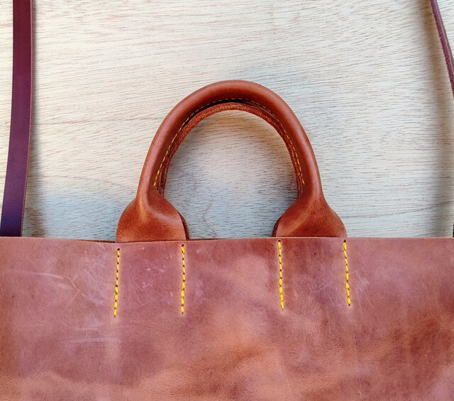 NEW【ヌメ革】TRADさんの2wayバッグ（レザー/トートバッグ/ショルダー