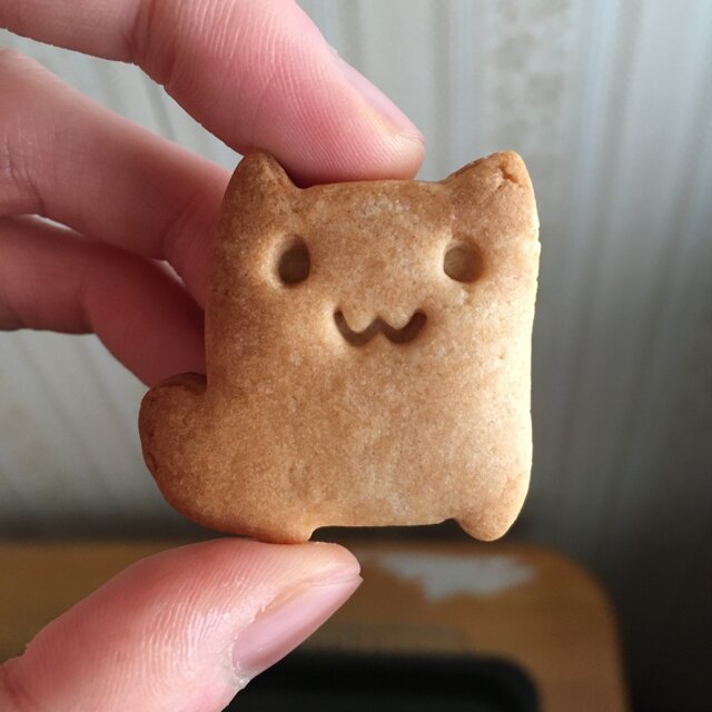 立つ猫　クッキー　型の画像1枚目