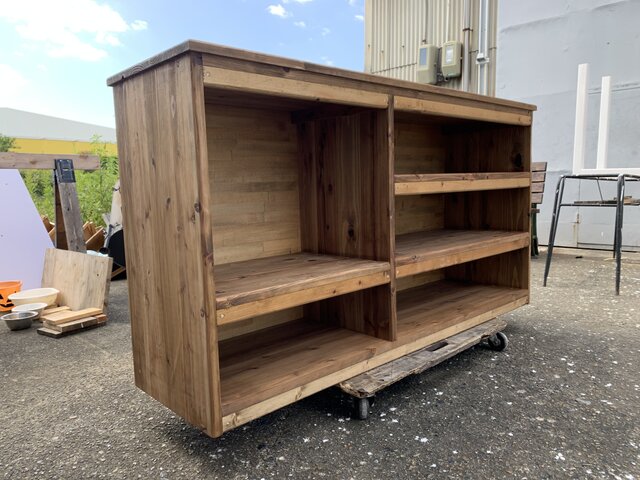 在庫あり　即納　キャビネット　棚　ダーク　ブラック　キッチン　リビング　天然木 在庫あり 即納 キャビネット 棚 ダーク ブラック キッチン