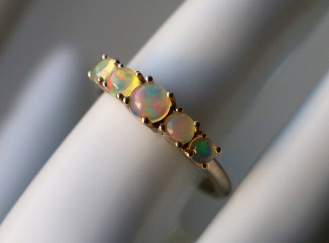 天然石＊オパール 指輪＊19号 SV | iichi 日々の暮らしを心地よくする