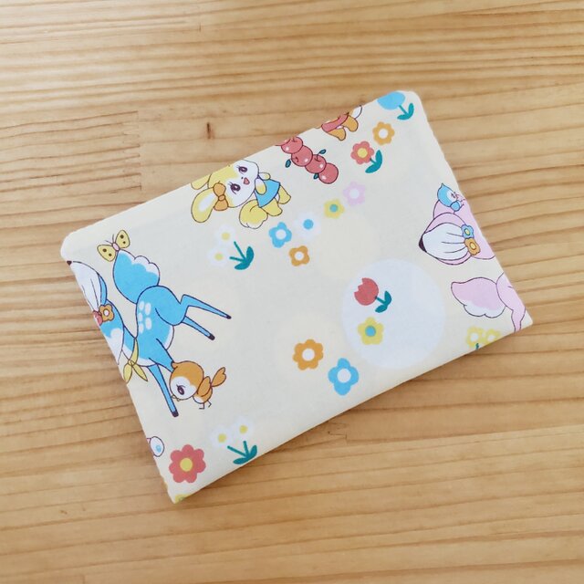 ハンドメイド ポケット付きポケットティッシュケース☆ねこ柄☆絆創膏