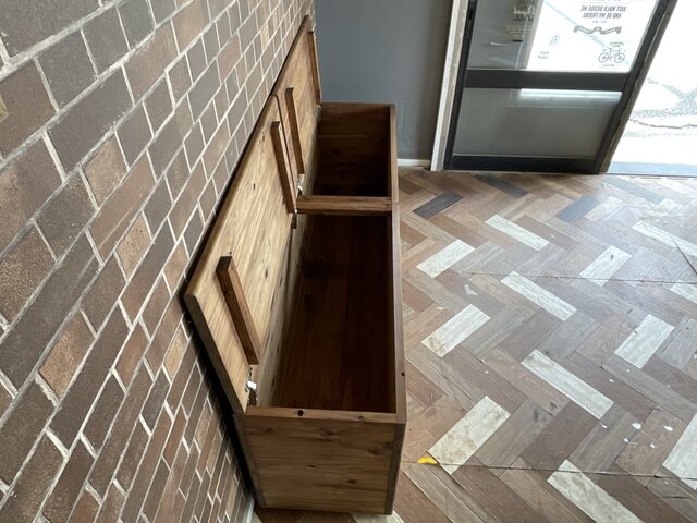 hotaru BOXベンチ 椅子 杉 ダークウォールナット リビング 収納