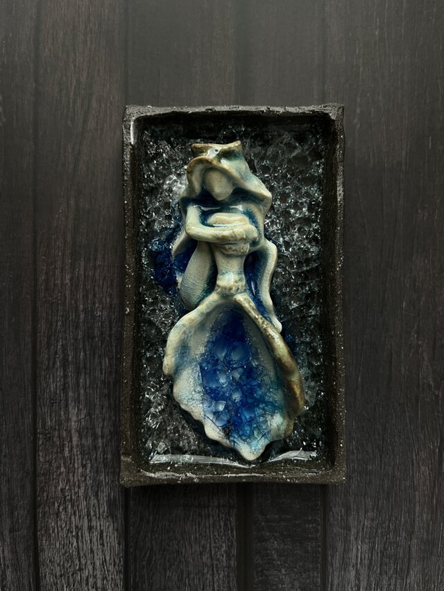 「ガラスの人魚姫」〔オブジェ/アクセサリートレイ〕