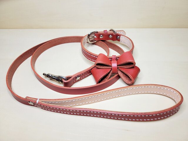 CHARLES & KEITH 犬用リボン首輪&リード CHARLES & KEITH 犬用リボン首輪&リード