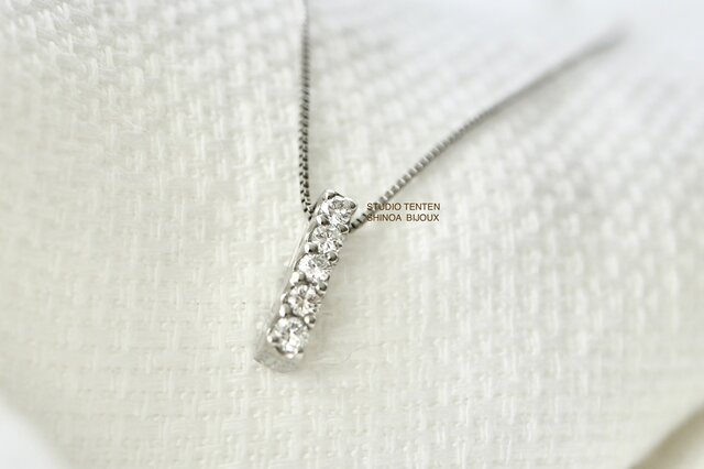 Pt 0.2ct diamond ネックレスの画像1枚目