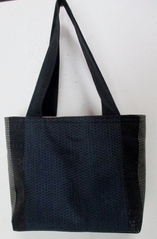 ６８２７ 大島紬の着物で作った手提げ袋 #送料無料 | iichi