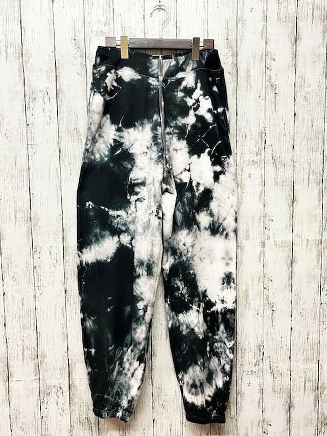 タイダイ染め　スウェットパンツ　XLサイズ ブラック HD18-15