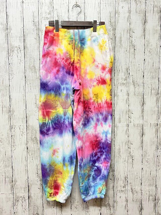 タイダイ染め　スウェットパンツ　Lサイズ　カラフル HD18-16