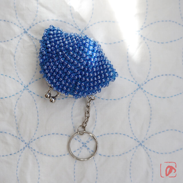 ばあば作☆ガラスビーズのちびがま（onda・1841）