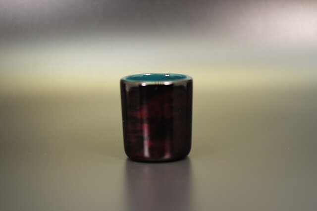 Urushi Bowl (酒器) 　　黒漆銅粉蒔摺漆浅黄色漆　②