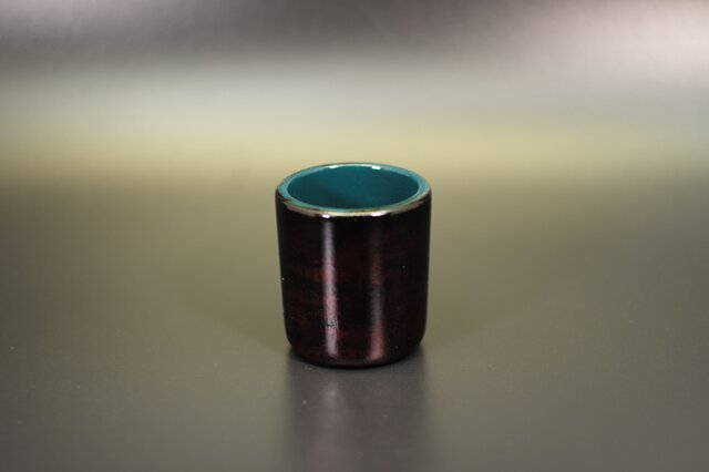 Urushi Bowl (酒器) 　　黒漆銅粉蒔摺漆浅黄色漆　②