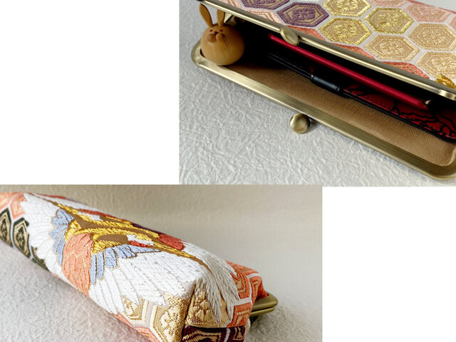 し*丸様 三味線 亀甲柄 ケース付き 毘沙門亀甲 札入J：印傳屋公式オンラインショップ｜INDEN-YA