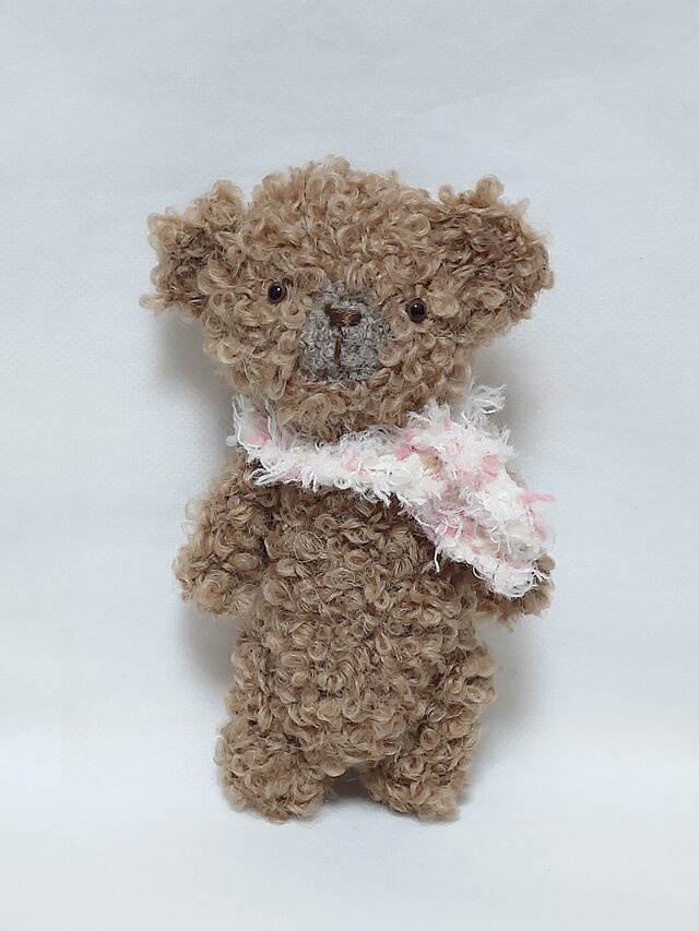 あみぐるみテディベア(アルパカ毛糸)