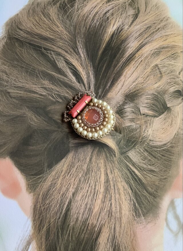 Always*再販・ベビーピンクのフリルヘアゴム | iichi 日々の暮らしを