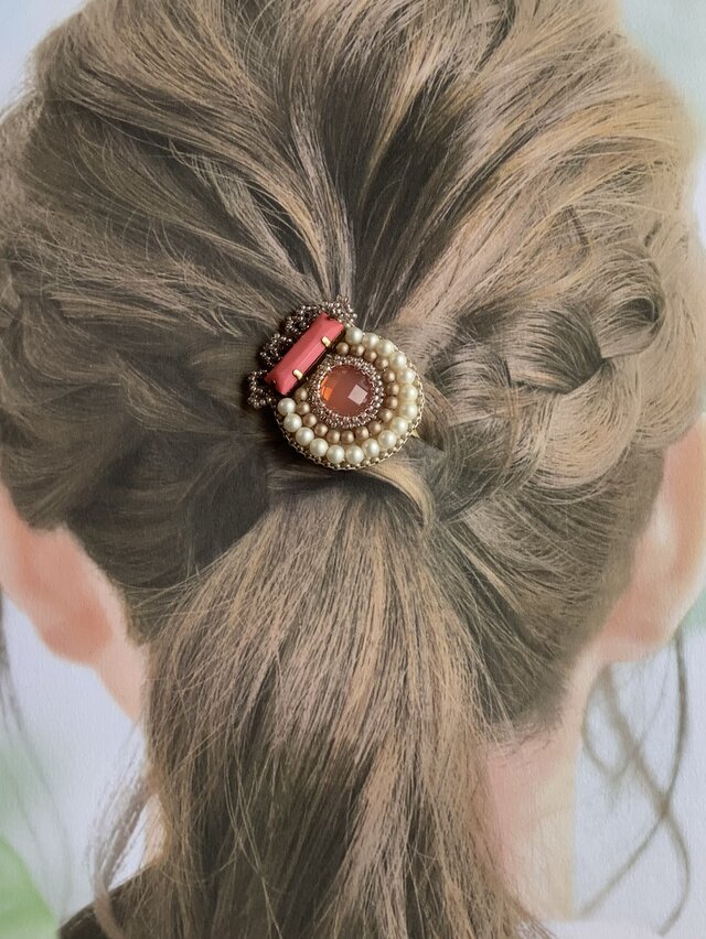 Always*再販・ベビーピンクのフリルヘアゴム | iichi 日々の暮らしを