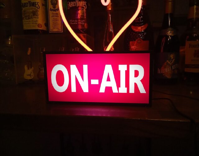 オンエア ON-AIR ラジオ スタジオ 生放送 生配信 ライブ ミニチュア サイン ランプ 看板 置物 雑貨 ライトBOX