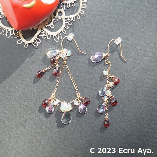 *NewYearHappyBag*楪葉2wayアシンメトリーピアスのセット