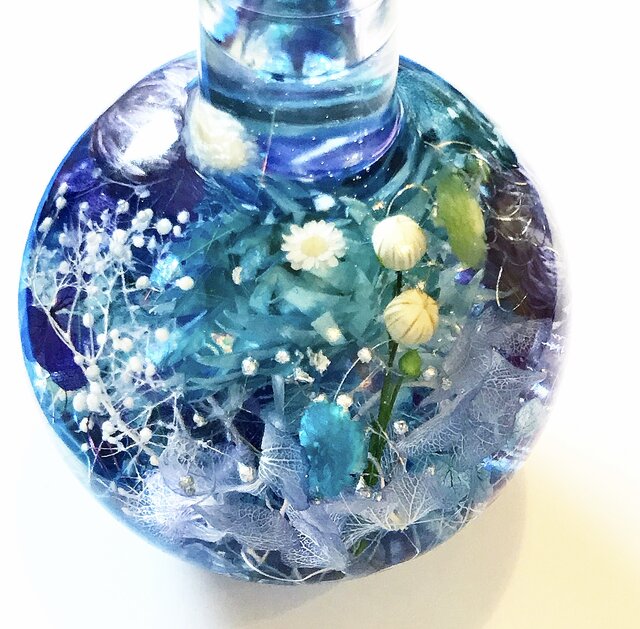 神海の森（ライトセット）』プリザーブドフラワーとクリスタルの