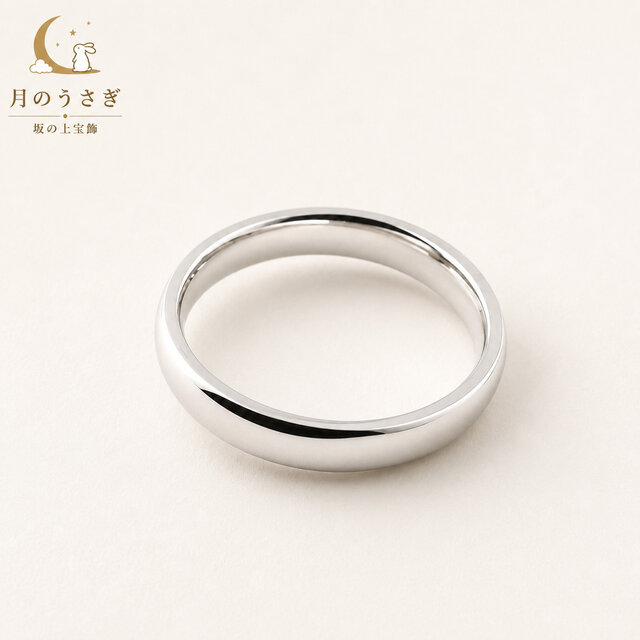 Leiko Ikemura ウサギ リング 指輪 金属工芸 月のうさぎ リング 「1本」 幅3.4mm チタン | iichi 日々の暮らしを