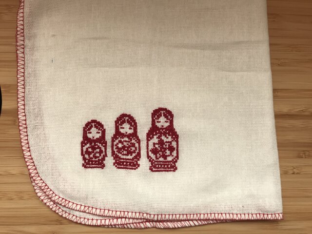 トントン手織りマット　ディスプレイマットリバーシブルクロス刺繍 Olympus オリムパス クロスステッチキット プレイスマット Nordic