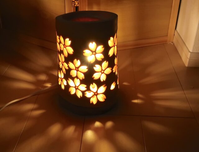 竹灯り・竹あかり・竹灯籠・竹灯篭・竹ランプ 全面彫り～～ 癒しの灯り