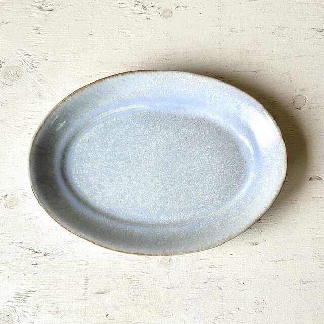 ドロマイト釉　オーバルプレート
