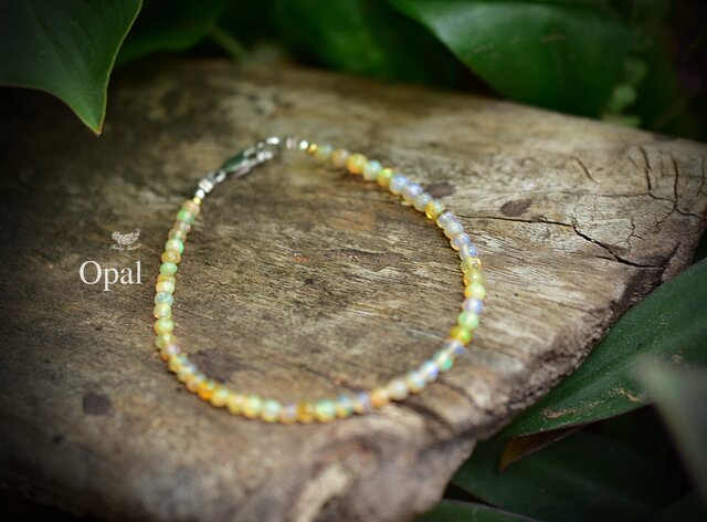エチオピアオパール☆ビーズブレスレット872 | iichi 日々の暮らしを